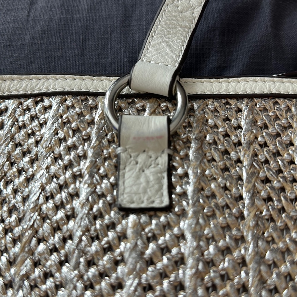 Juicy Couture Palm Springs Metallic
Straw Tote Bag white and silver - Picture 15 of 15